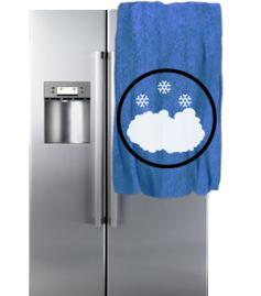 Намерзает снег, лед на стенке - холодильник Smeg
